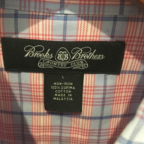 BROOKS BROTHERS COUNTRY CLUB ITALIAN COTTON SHIRT - Picture 6 of 7